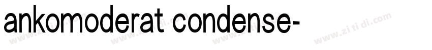 ankomoderat condense字体转换